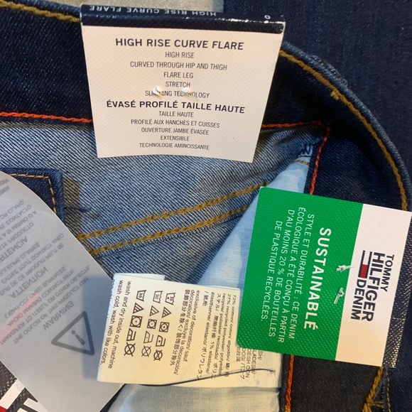 TOMMY HILFIGER high rise curve flare - Picture 4 of 5